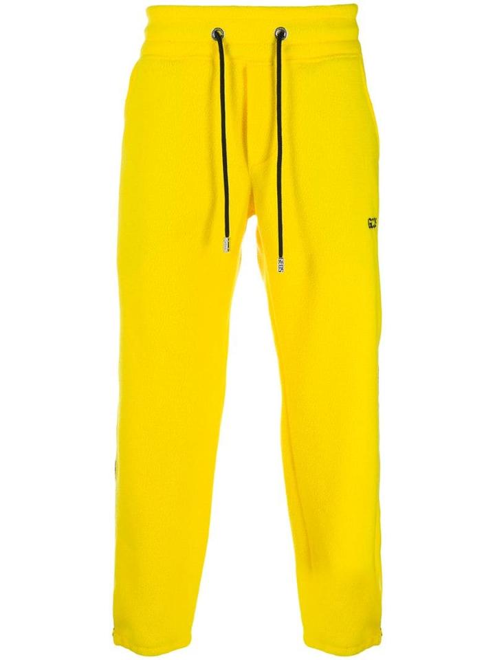 Gcds Shearling Track Pants - Yellow