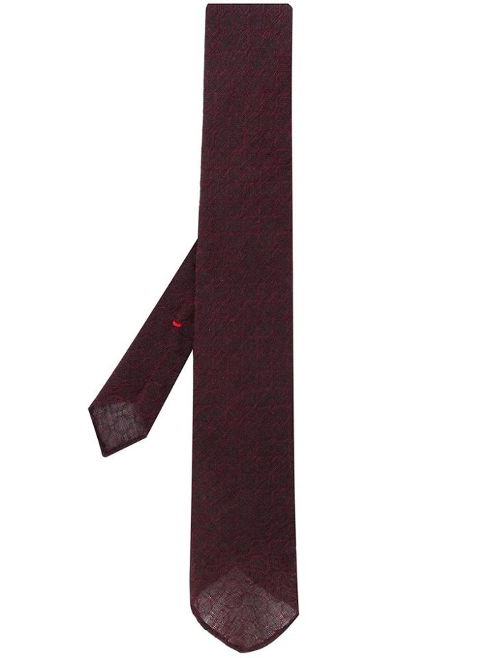 Dell'oglio Fine Knit Tie - Red
