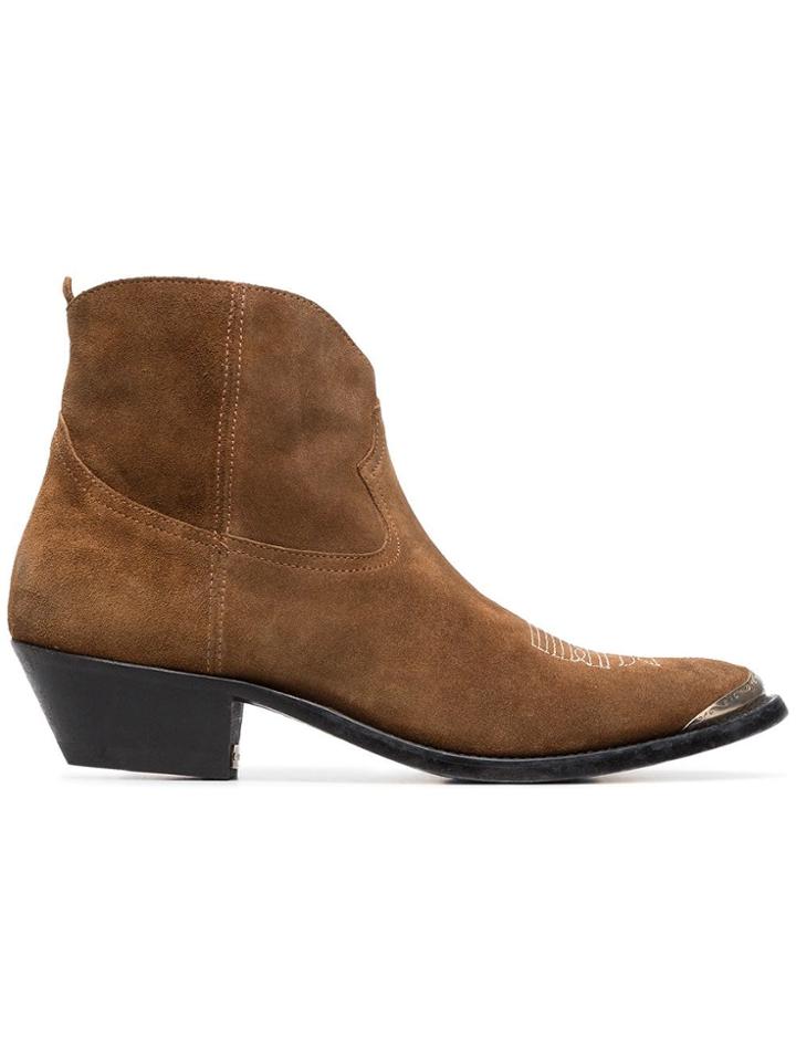 Golden Goose Deluxe Brand Young Leather Cowboy Boots - Unavailable