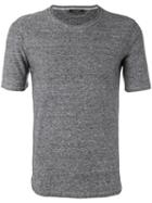 Roberto Collina - Classic T-shirt - Men - Cotton/linen/flax - 48, Black, Cotton/linen/flax