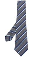 Kiton Classic Striped Tie - Grey