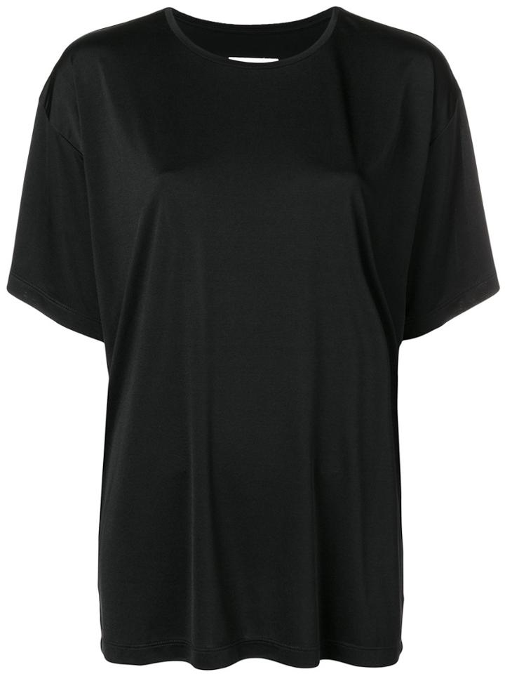 Mm6 Maison Margiela Nylon Tee - Black