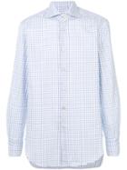 Kiton - Checked Shirt - Men - Cotton - 43, White, Cotton