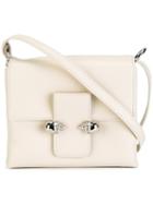 Alexander Mcqueen 'twin Skull' Satchel, Women's, Nude/neutrals