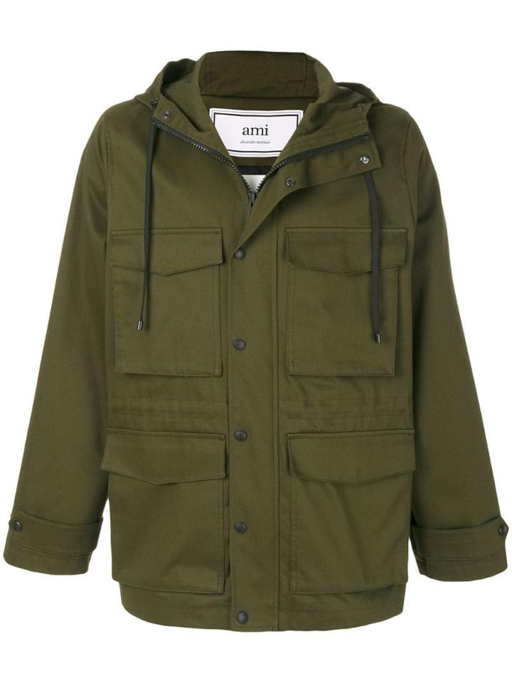 Ami Paris Rain Coat - Green
