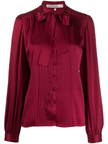 Jean Louis Scherrer Pre-owned 1980's Pussybow Blouse - Red