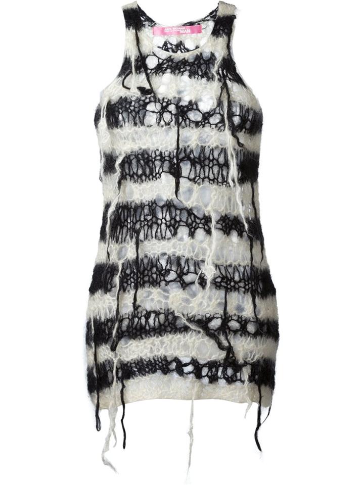Junya Watanabe Comme Des Garçons Vintage Distressed Knit Top - Black