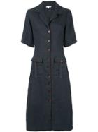 Venroy Patch Pocket Shirt Dress - Blue