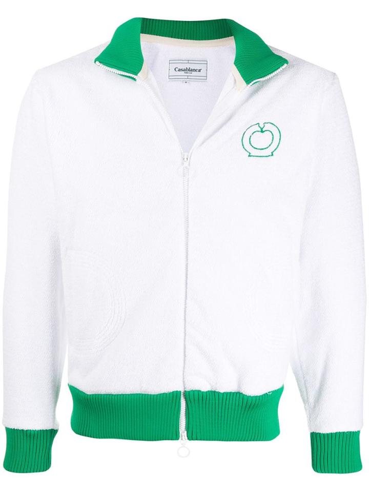 Casablanca Two Tone Fleece Sweatshirt - White