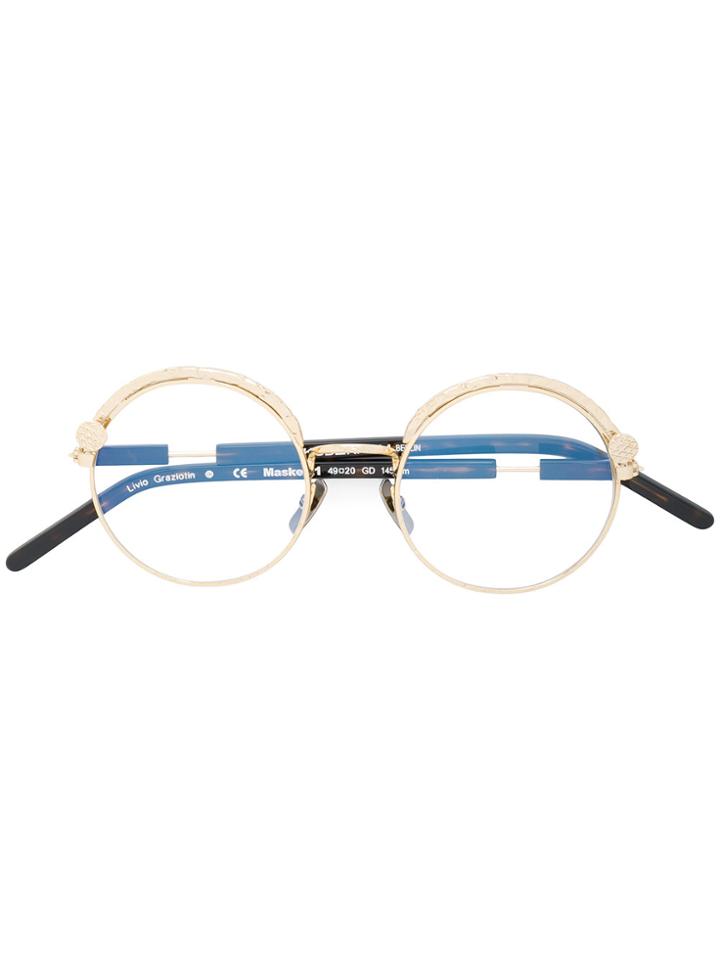 Kuboraum Gold Frame Tortoiseshell Sunglasses - Metallic