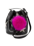 Les Petits Joueurs - Daliah Star Bucket Bag - Women - Polyurethane - One Size, Black, Polyurethane