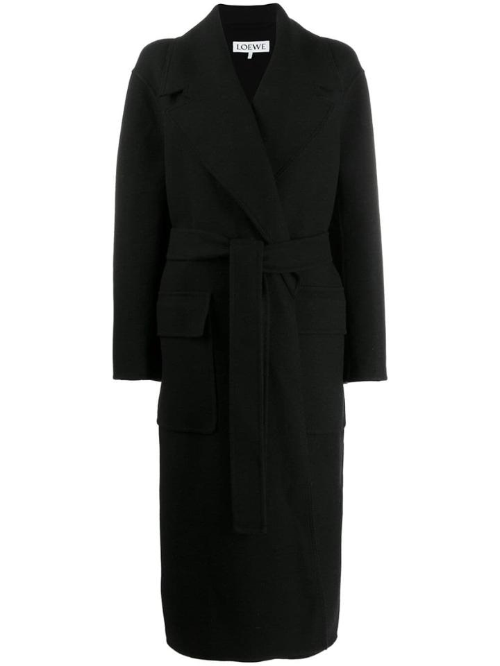 Loewe Oversized Robe Coat - Black