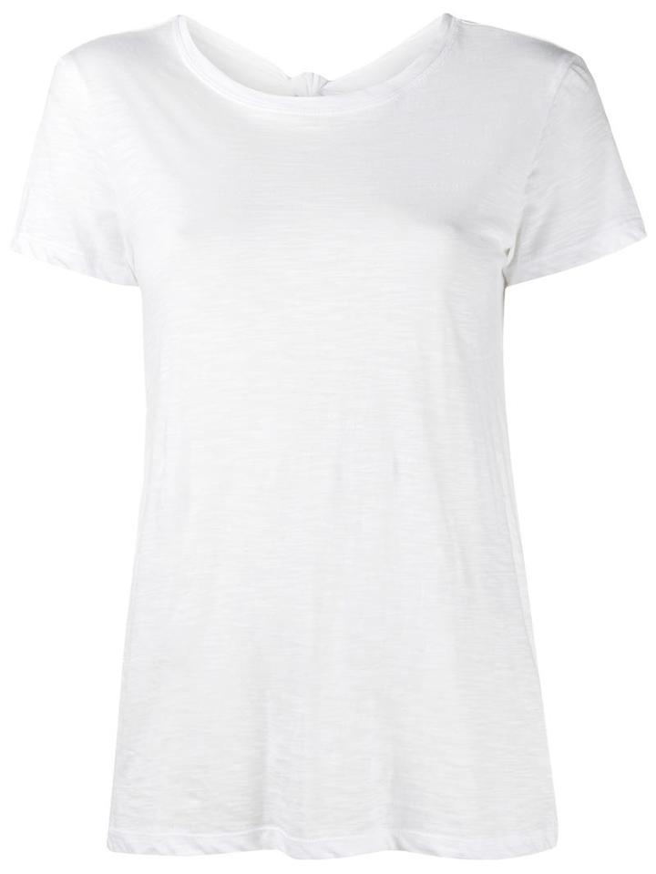 Proenza Schouler Tied Back T-shirt, Women's, Size: Medium, White, Cotton
