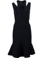 Yigal Azrouel Cut-out Shoulder Dress, Women's, Size: 0, Black, Cotton