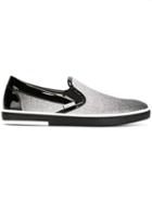 Jimmy Choo Grove Slip-on Sneakers, Men's, Size: 42, Black, Leather/patent Leather/rubber/metallic Fibre