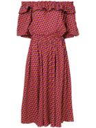 Philosophy Di Lorenzo Serafini Heart Print Off The Shoulder Dress -