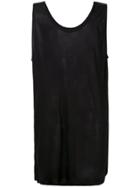 Les Hommes Loose Fit Tank Top - Black
