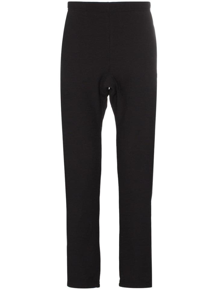 Champion Logo Embroidered Cotton Sweat Pants - Black