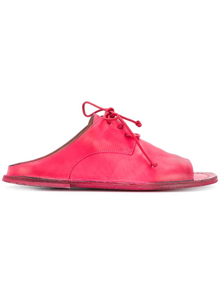Marsèll Laced Open Toe Sandals - Pink & Purple