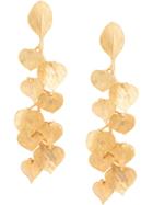 Kenneth Jay Lane Leaf Drop Earrings - Gold