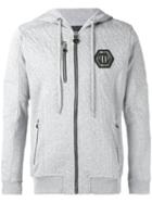 Philipp Plein - Aero Hoodie - Men - Cotton - L, Grey, Cotton
