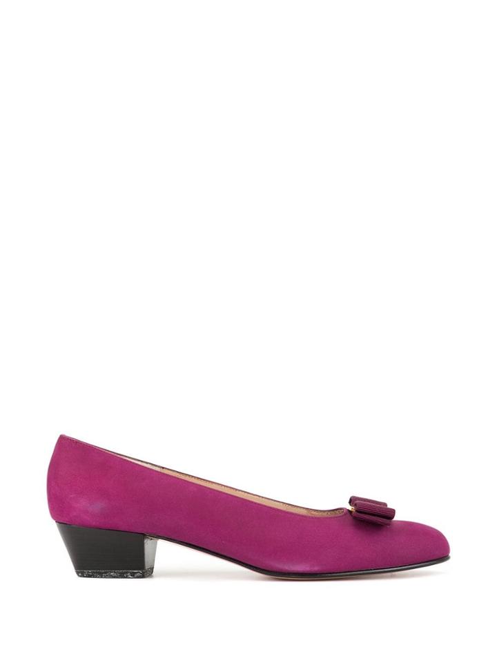 Salvatore Ferragamo Vintage Vara Pumps - Purple