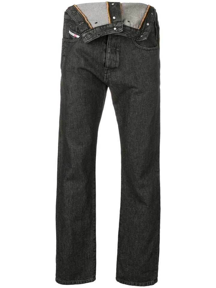 Diesel Red Tag Slim Denim Jeans - Black