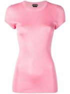 Tom Ford Ribbed Round Neck T-shirt - Pink