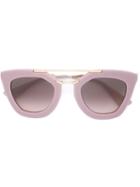 Prada Eyewear Cinéma Sunglasses, Women's, Pink/purple, Acetate/metal