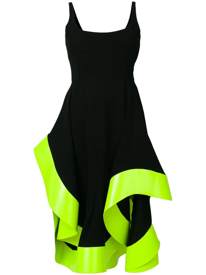 Esteban Cortazar Open Back Flowy Midi Dress - Black