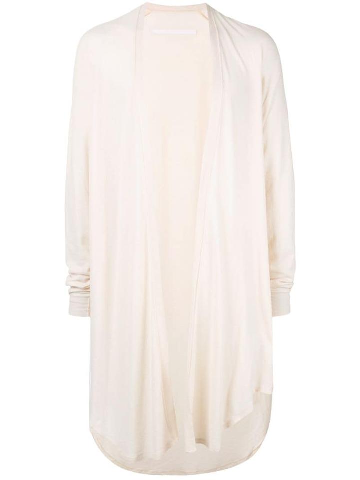 Julius Long Frontless Cardigan - White