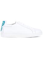 Sophia Webster White And Blue Bibi Butterfly Sneakers