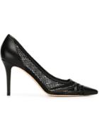Jimmy Choo Hettie Pumps, Women's, Size: 39, Black, Leather/cotton