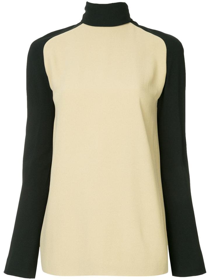 Haider Ackermann Turtleneck Bicolour Blouse - Neutrals