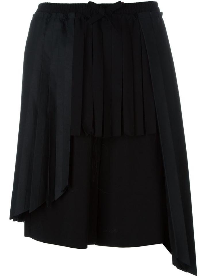 Off-white Pleated Overlay Track Shorts