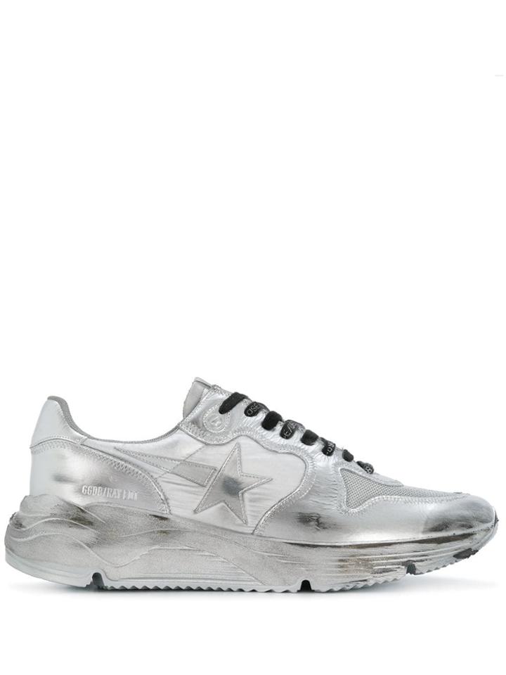 Golden Goose Ray Sneakers - Silver