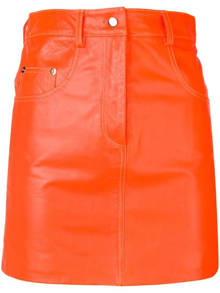 Manokhi Straight Mini Skirt - Orange