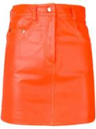 Manokhi Straight Mini Skirt - Orange