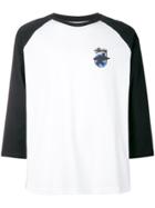 Stussy Print Contrasting Sleeve Top - White