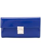 Versace Square Clasp Wallet - Blue