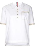 Thom Browne Trompe L'oeil Chain Oversized Tee - White