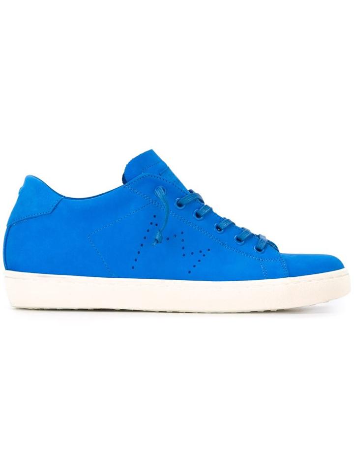 Leather Crown Lo-top Sneakers