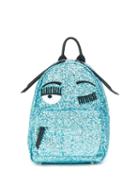 Chiara Ferragni Glitter Backpack - Blue
