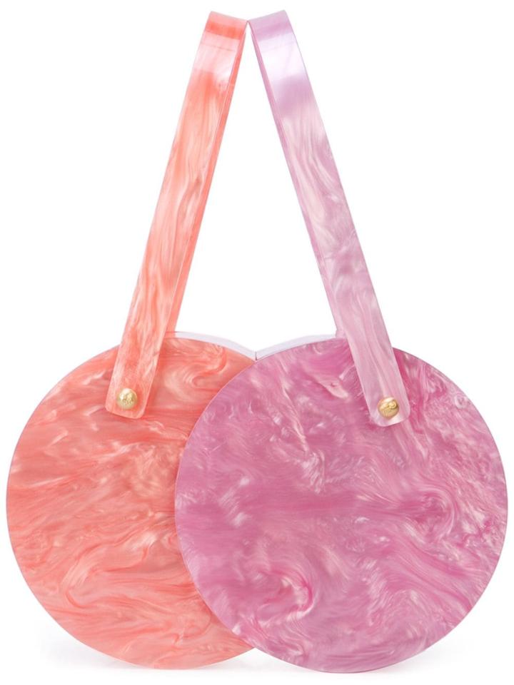 Edie Parker Marble Clutch Bag - Purple