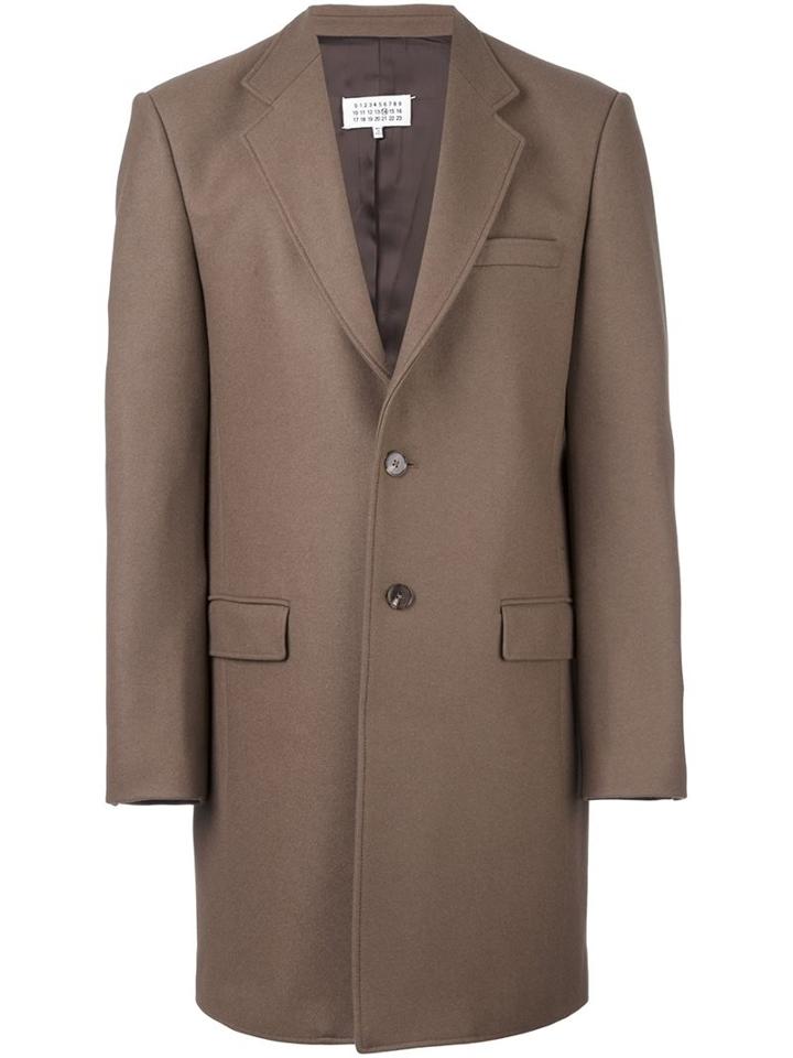 Maison Margiela Single Breasted Buttoned Coat