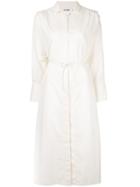 Jil Sander Midi Shirt Dress - Neutrals