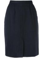 Giorgio Armani Vintage High Waist Skirt, Women's, Size: 42, Blue