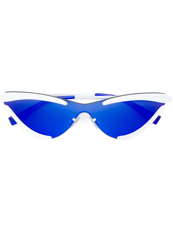 Le Specs The Scandal Mirrored Sunglasses - White