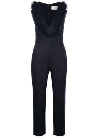 Alexis Odalys Ruffled Collar Jumpsuit - Blue