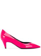 Saint Laurent Kiki Low Heel Pumps - Pink